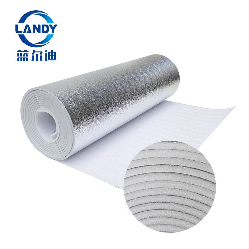 R Value Aluminum Foil EPE Foam Foamfire Resistant Heat Thermal Insulation Material for Ceiling