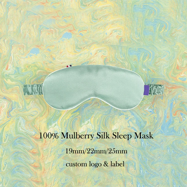Fabricante de seda 100% Coloridos Mulher Máscara de Olhos de seda de moda de serviço personalizado