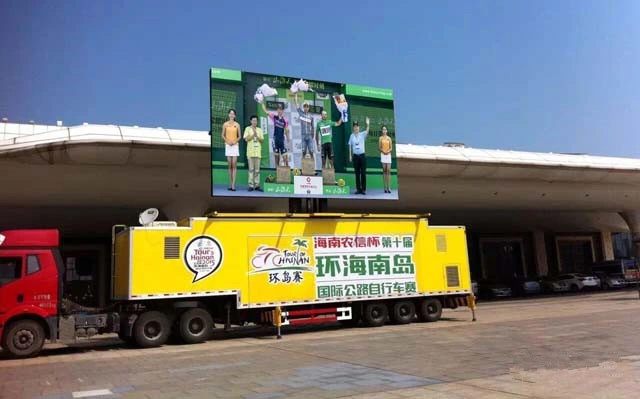 P10 Outdoor Waterproof Advertising Video Full Color LED Display Truck