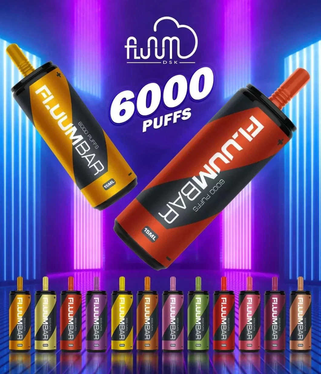 6000 Puff Cola Cup desechable electrónico cigarrillo estilo pluma Ecig Fábrica OEM