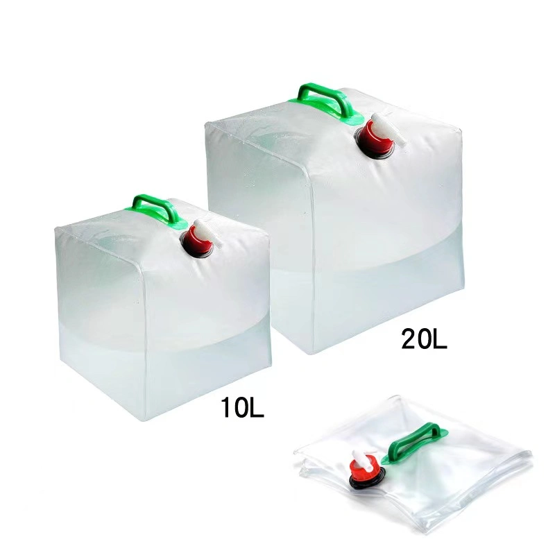 Luz recolhível peso, 10 L/ 20 L de água de PVC contêiner para piscina Camping Transportadora de Água