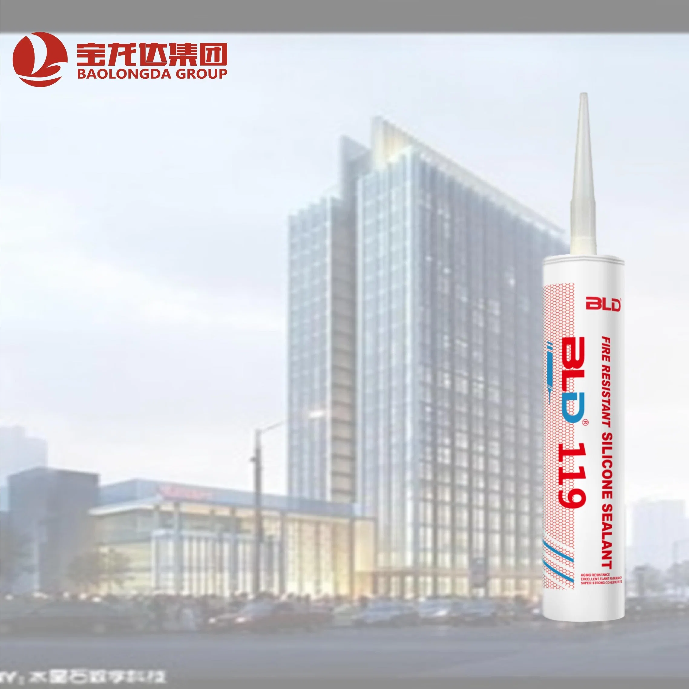 Factory Price Liquid Silicone Sealant Fireproof Adhesive Silicona Plastic Material for Building Construction