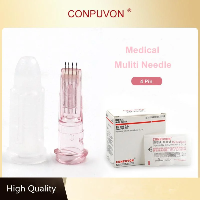 High quality/High cost performance  Crystal Multi Needle 4 Pin Needles Mesotherapy Needle Disposable Painless Meso Needle for Beauty Facial Skin Care 34G 1.2mm/1.5mm