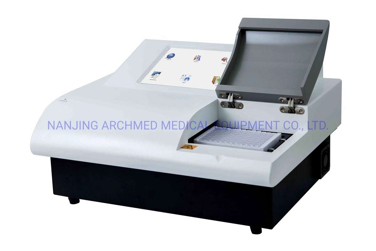 Laboratory Equipment 96 Well Elisha Microplate Reader with 10.4 Inch Color Touch LCD