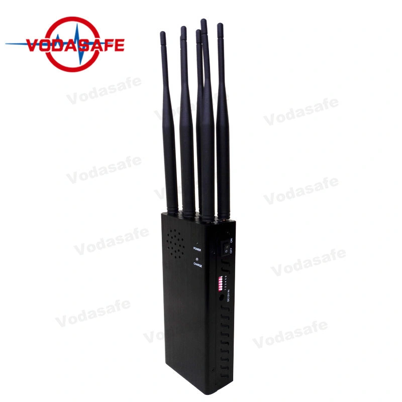 6 Antennas Portable Phone Camera Blocker with 20 M Jamming Range Handheld Mobile Phone Signal Jammers