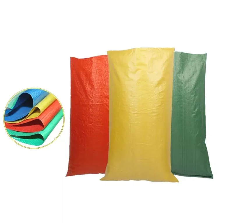 PP Sac tissé en usine de diverses couleurs sac tissé PP PE 20/50kg emballage étanche intérieure de l'agriculture/sucre/riz/farine/sac d'engrais