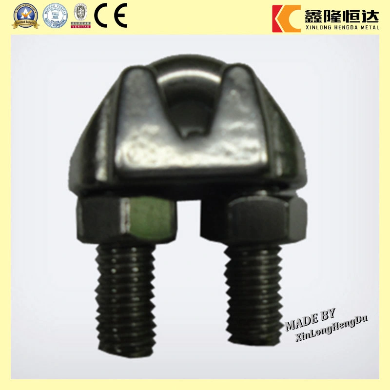 Factory Wholesale Cast Stainless Steel Fastener U-Bolt Simplex Wire Rope Cable Clip and Bolts Wire Rope Clip