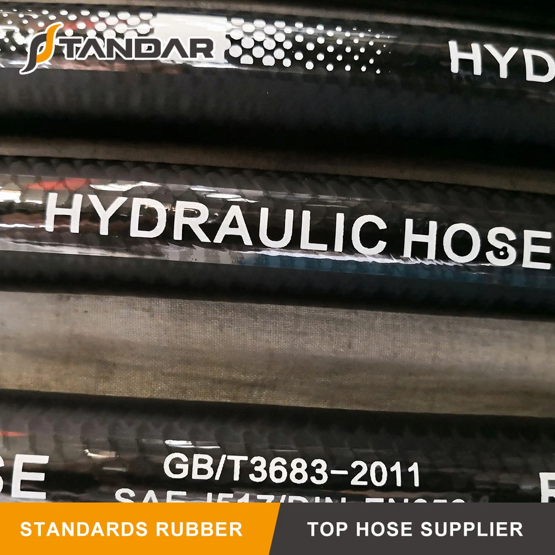 SAE J517 -100 R4 Textile Braided Reinforced Hydraulic Oil and Petrol Suction and Discharge Hose