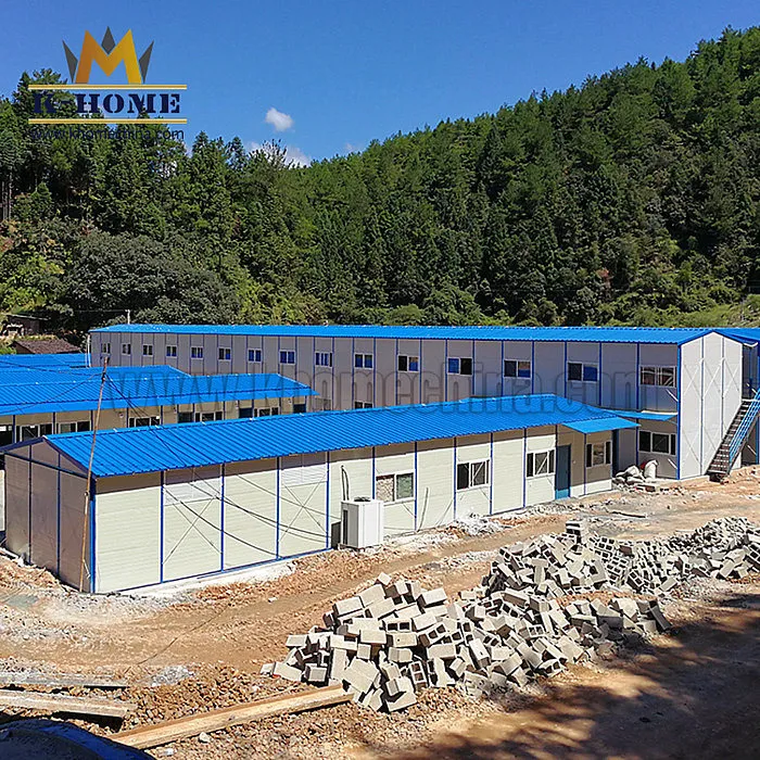 Low Cost Fast Construction Portable Sandwich Panel Construction Camp