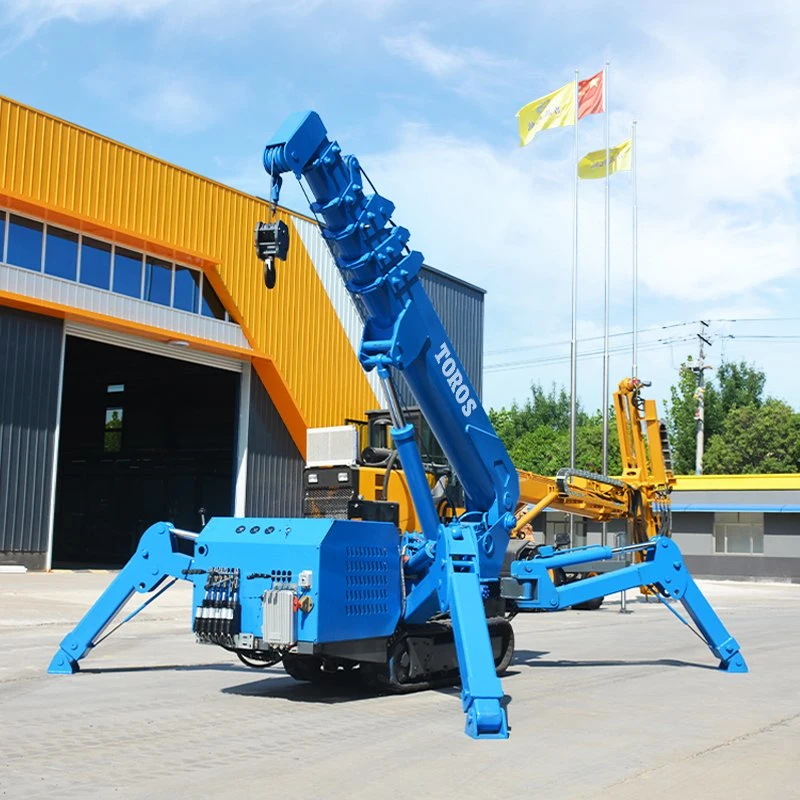 Small Size Crane Heavy Crawler Curtain Wall Installation Crane Electric Remote Control Mini Spider Crane Product 5 Ton