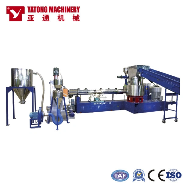 Yatong Pet Bottle Flakes to Pellets Pelletizing Line Single Stage Plastic Granulating Machine