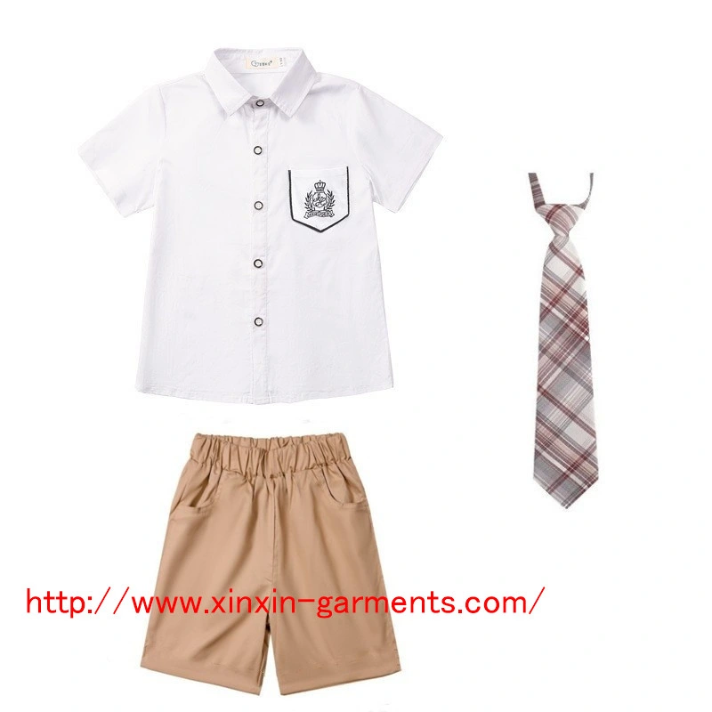 Wholesale/Supplier Cheap Original Factory Custom African School Uniform Primary School and Secondary School Dark Blue Plain Color Boys Shorts (U2314)