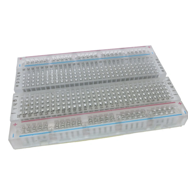 DIY Transparent 400 Tie Points Solderless Breadboard Atmega Pic for R3 1602 LCD