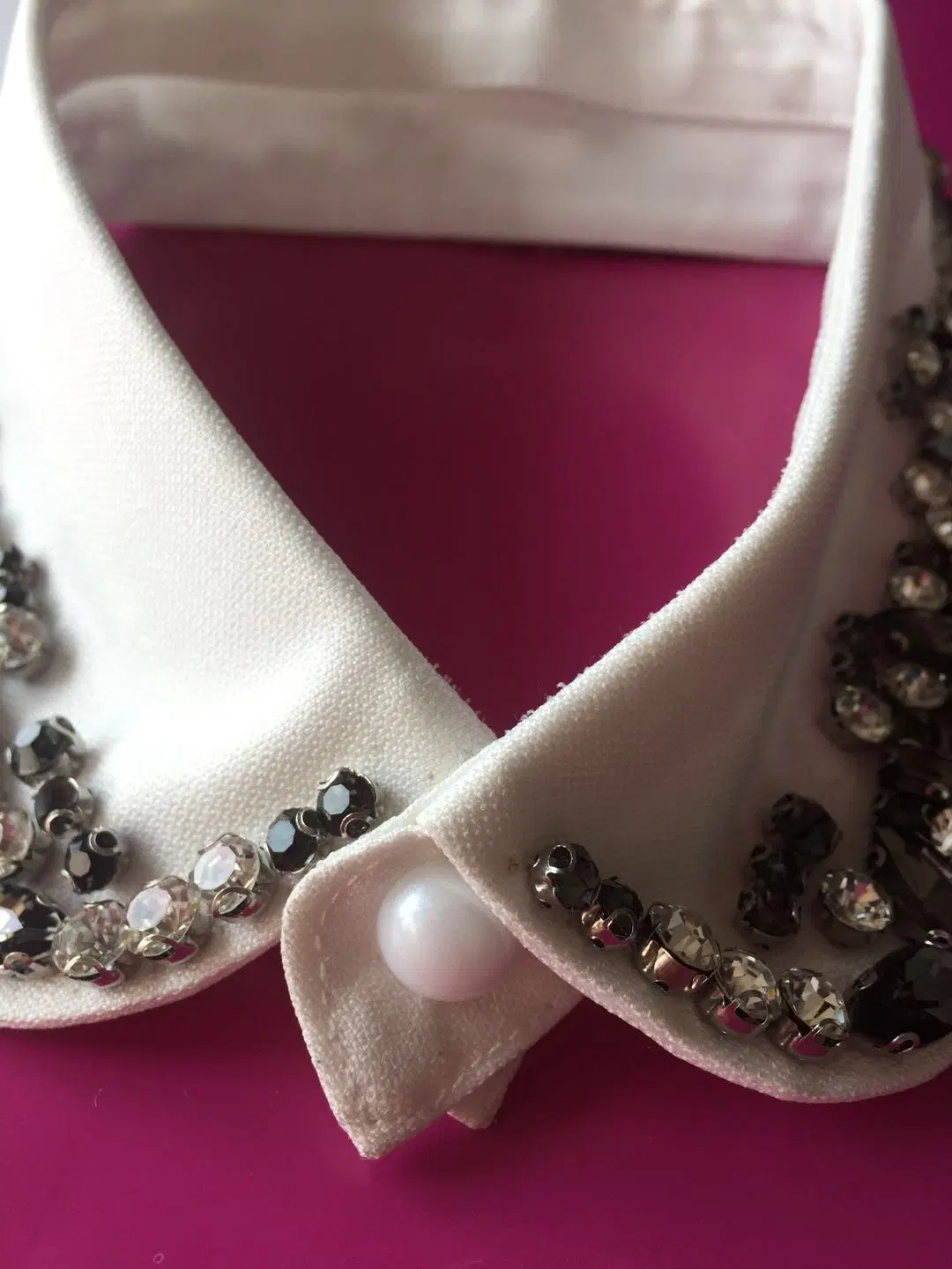 Fashion Hand Made Crystal Rhinestone Collar Neckline for Shirt Clothes