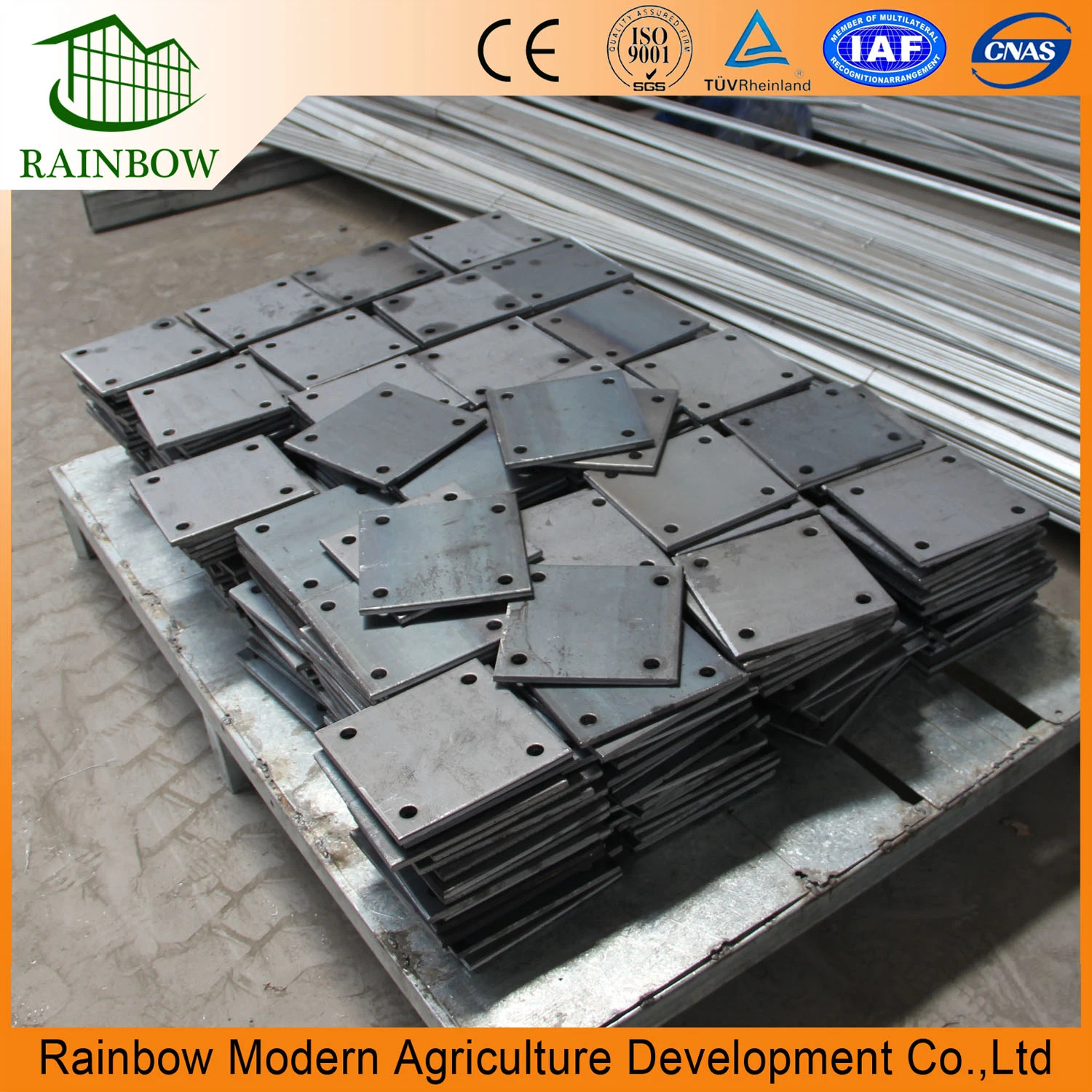 Modern Rainbow Design Multi-Span Po Film Greenhouse