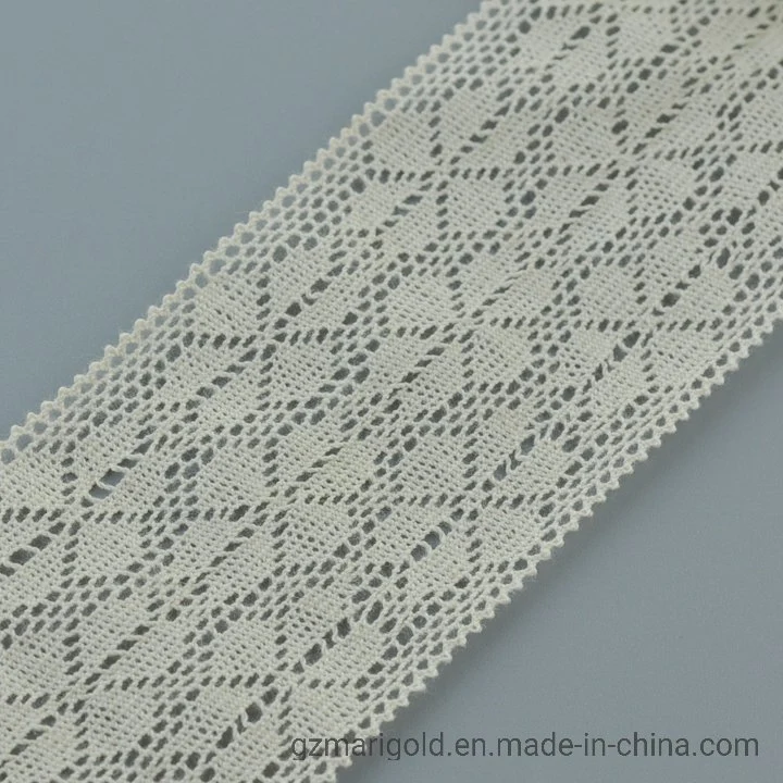 New Arrival Wholesale/Supplier 5.5 Cm Fashion Cotton Eyelet Lace Trimming Factory