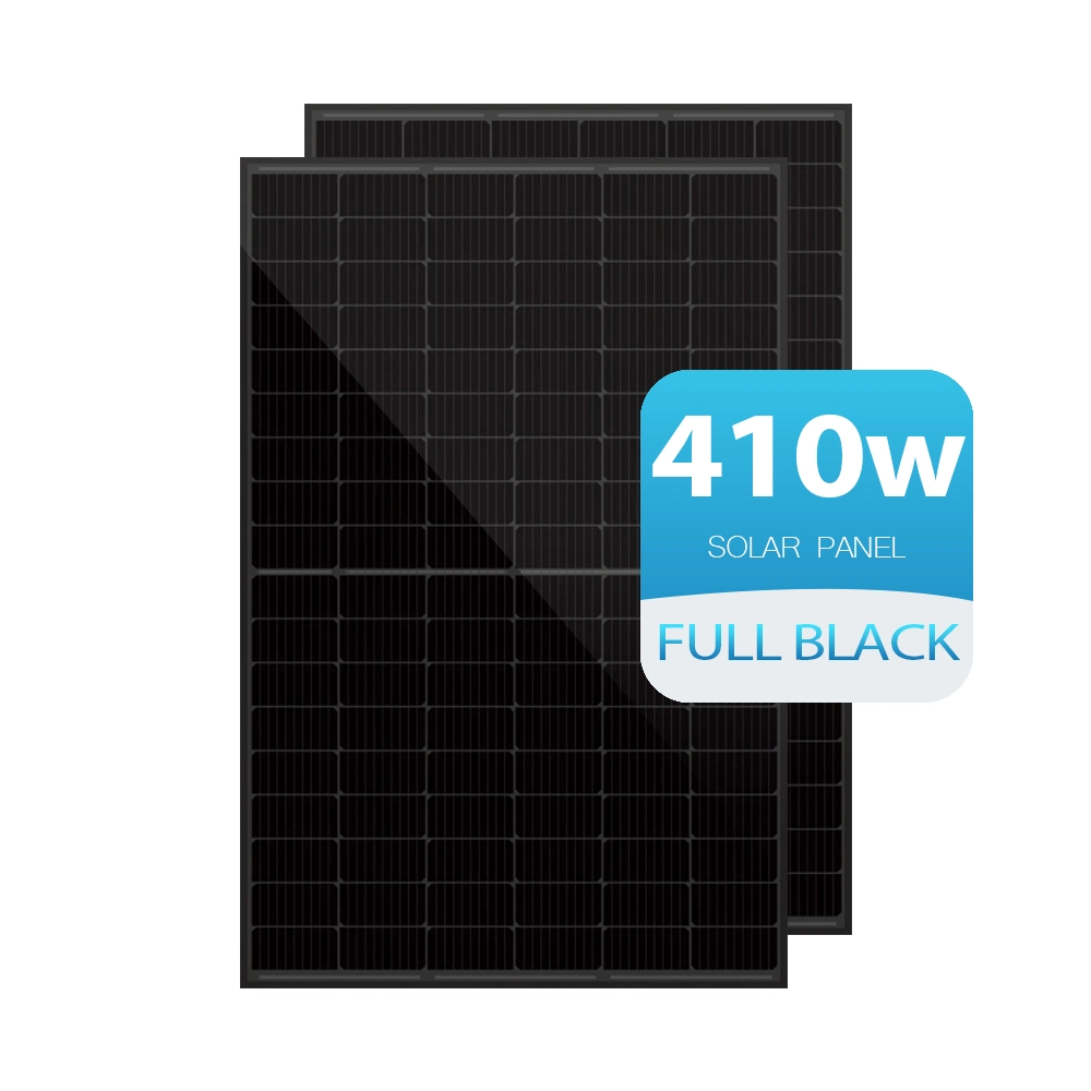 A Grade 410W 420W 430W Monocrystalline All Black Solar Energy Panel for PV System