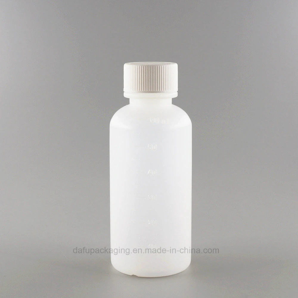 60ml de jarabe de PE Embalaje de productos farmacéuticos de la botella de líquido de plástico con tapa de rosca