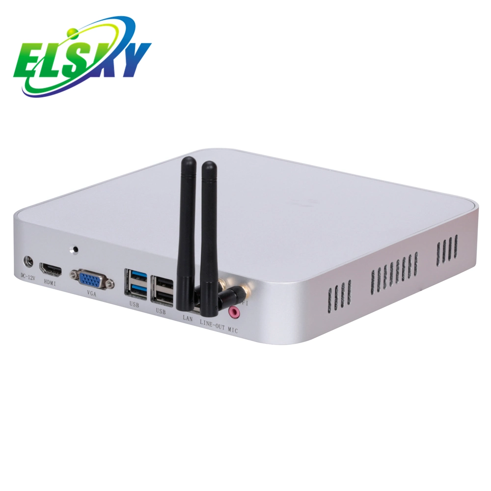 Mini PC HD4001 8th Gen Quad Core 1,6 GHz I5 Elsky Carte mère pour client léger 8250u LAN ordinateur X86 DDR3 8g RAM Avec écran DP 4K