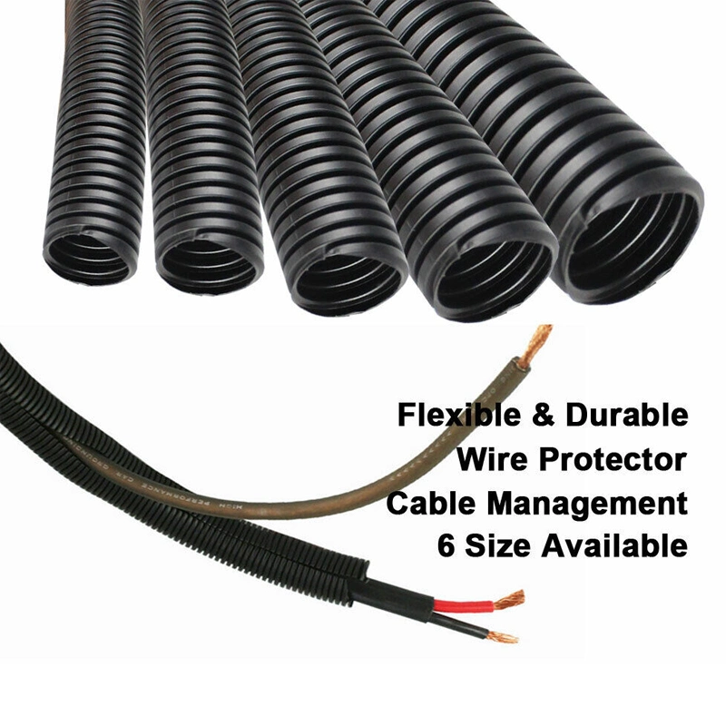 PP PE PA Hose Electrical Wire Cable Protection Tube Spiral Wrap Corrugated Wire Flexible Hose