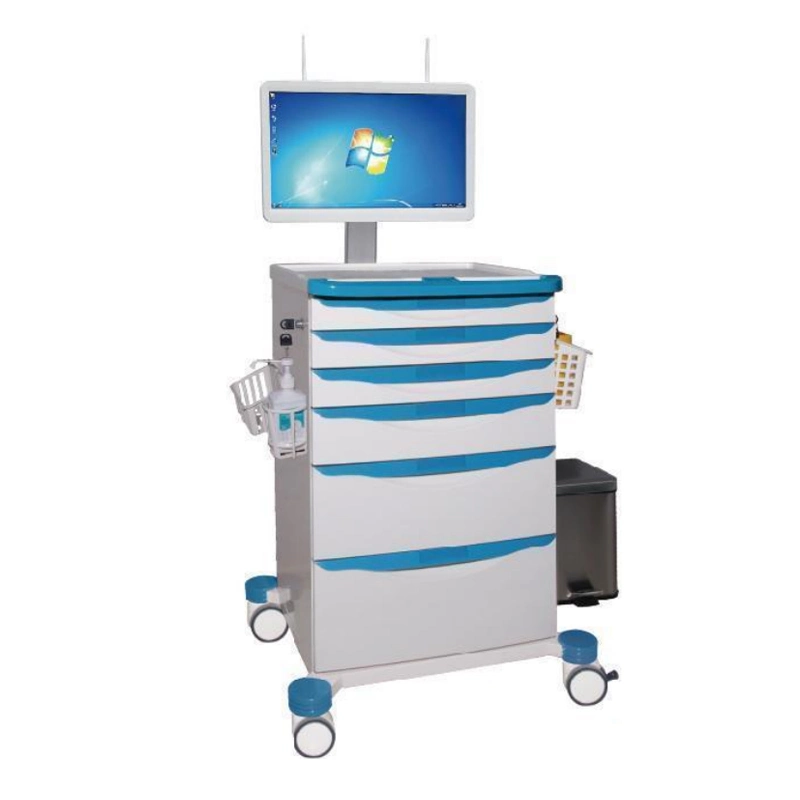 High-Quality Low Price Medical Equipment Laptop Workstation Computer Trolley