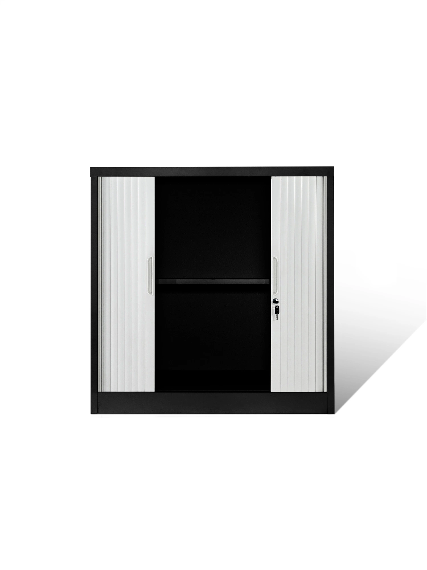 Armoire à porte tambour en métal, mobilier de bureau en acier à monter soi-même.