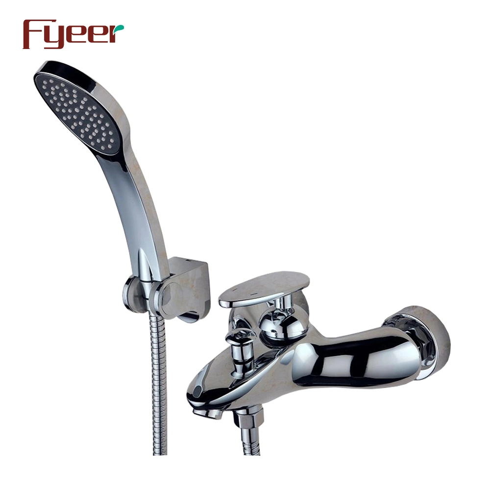 Fyeer Rainfall Bath and Shower Mixer with Handle Shower