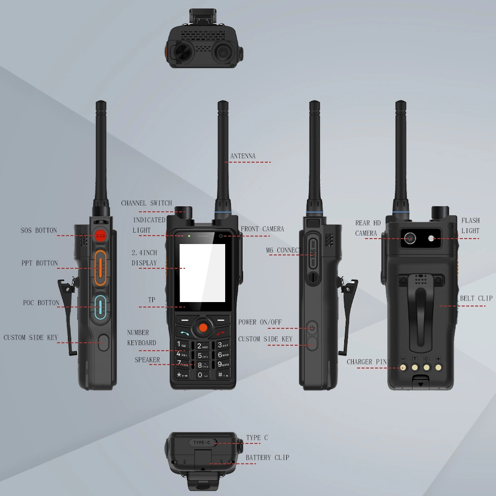 Buena walkie talkies de larga distancia resistente al agua radios bidireccionales para socorristas