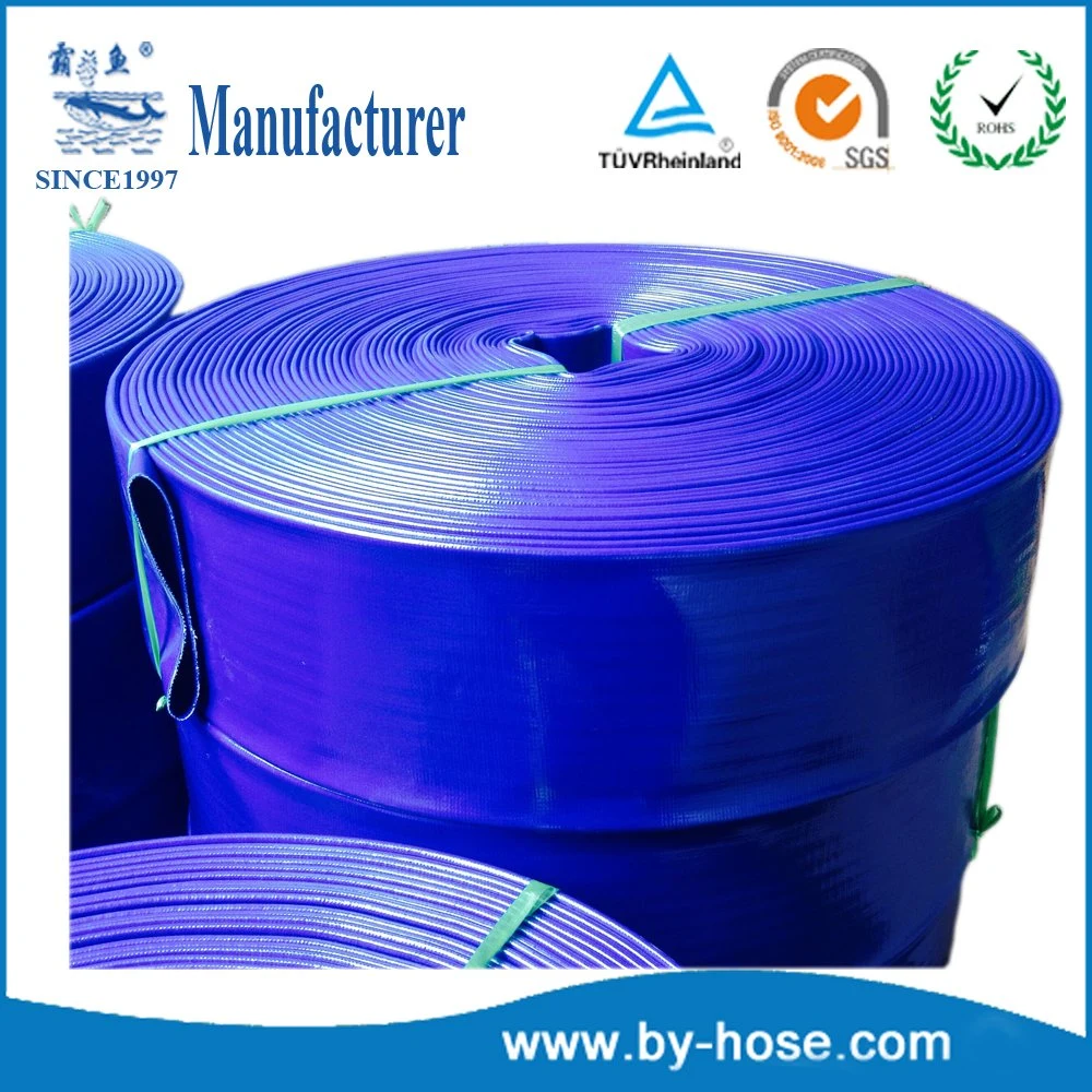 PVC Plastic Irigation Lay Flat Discharge Mining Construction Hose