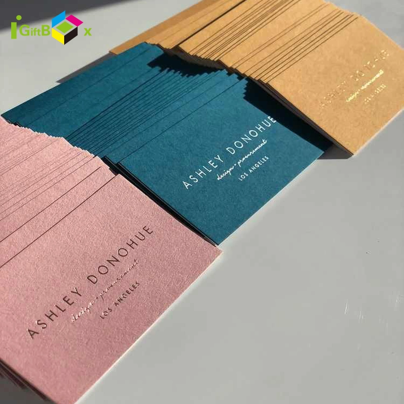 Tarjetas de agradecimiento personalizadas con logotipo de impresión de tarjetas de regalo para Negocios