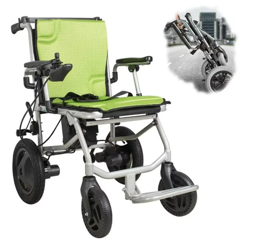 2023 Hot Selling Medical Brushless Motor Ultra Lightweight Electric Wheelchair Folding Power Wheelchair Mobility Scooter