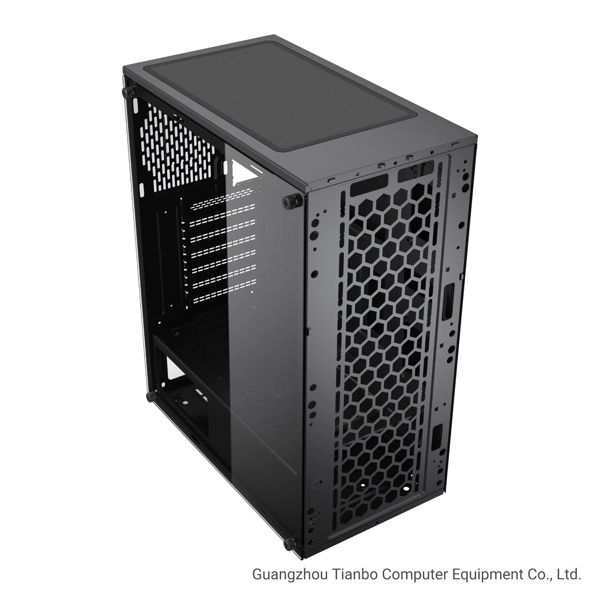 Computador desktop caso gabinete ATX Gabinete com Anel único ventilador Peças de Computador