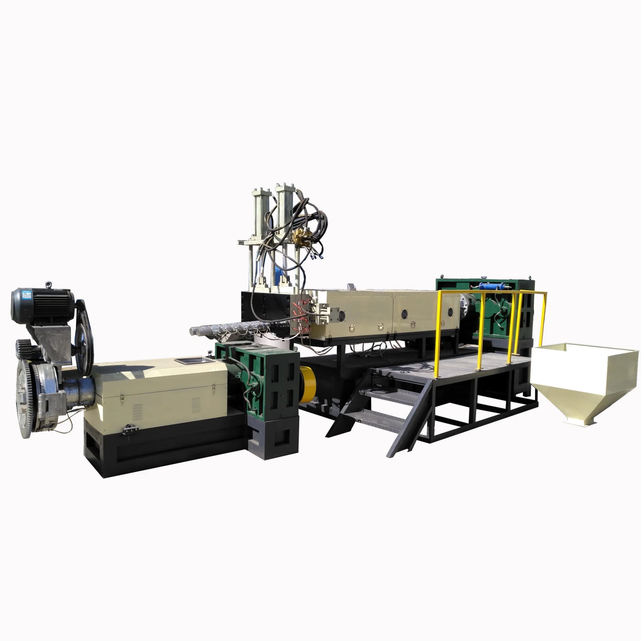 High Production PP PE Film Pelletizing Machine Feeder Type Waste Plastic Granule Making Machine