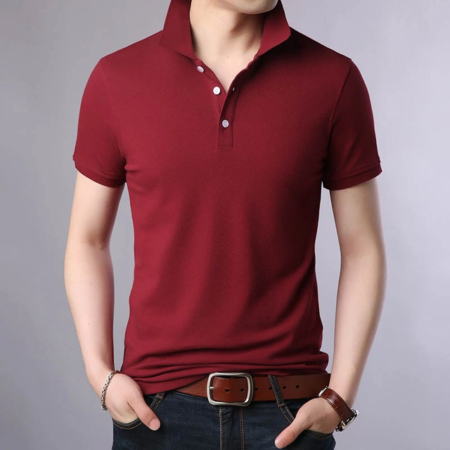O OEM China grossista de fábrica Verão camisa Polo Slim Fit manga curta Campina Polos Mens casual de vestuário