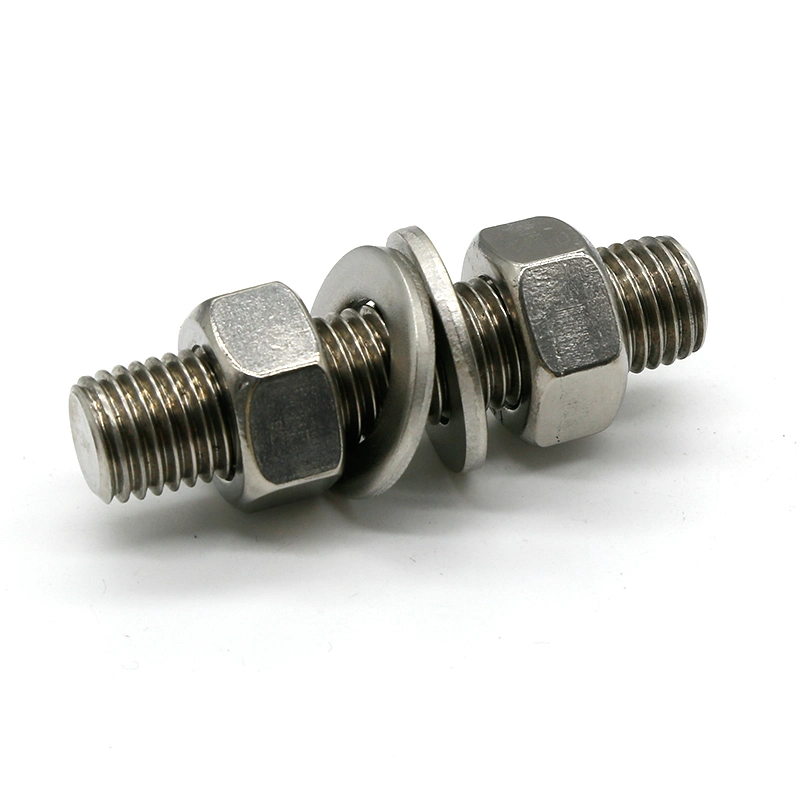 Stainless Steel A2-70 A4 70 80 304 316 Super Duplex S32750 32760 Saf Stud 2205 2507 Carbon Steel Grade 8.8 10.9 12.9 14.9 M12 M27 Stud