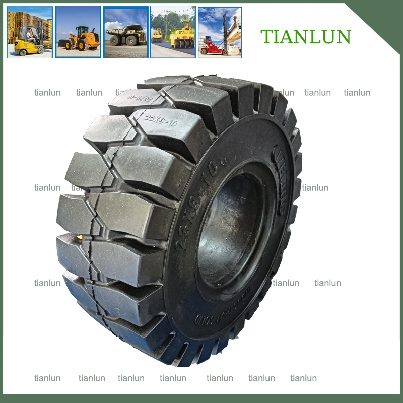 Forklift Trailer Small Field Running Vehicles Tyres Factory Wholesale/Supplier Forklift Parts Solid Rubber Tires Solid Tyre Price 200/50-10