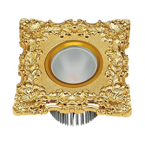 Gold Plated Brass Hotel LED Ceiling Light