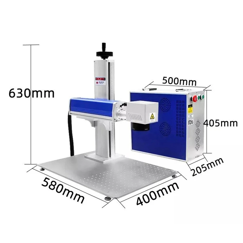 Industrielle Faser Laser Markiermaschine Desktop / Portable 20W 30W 50W 100W