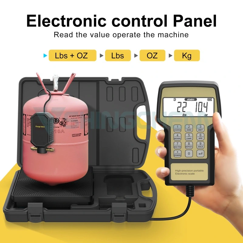 Hohe Qualität 100kg 50kg 70kg 90kg 100kg hohe Präzision elektronisch Digitale Kältemittelfüllwaage mit HD Large