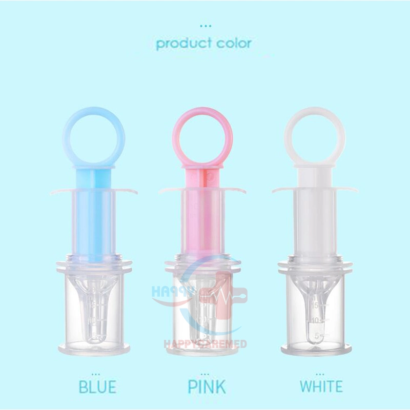 Hc-R074D Silicone Nipple Pet Liquid Syringe Feeding Pet Needle Feeder Puppy Feeding Syringe Pet Push-Type Medicine Feeder Kit