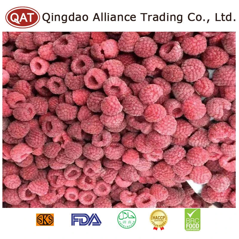 China Organic New Crop IQF Frutas congeladas frambuesa entera con Certificado BRC