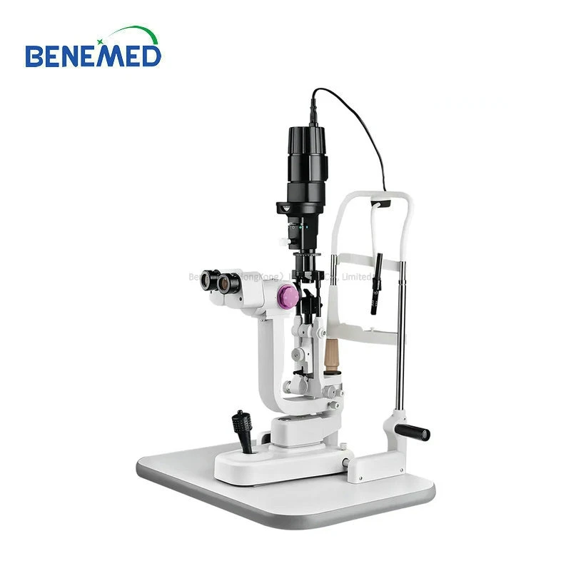 Examen oftalmológico oftálmico lámpara de hendidura microscopio