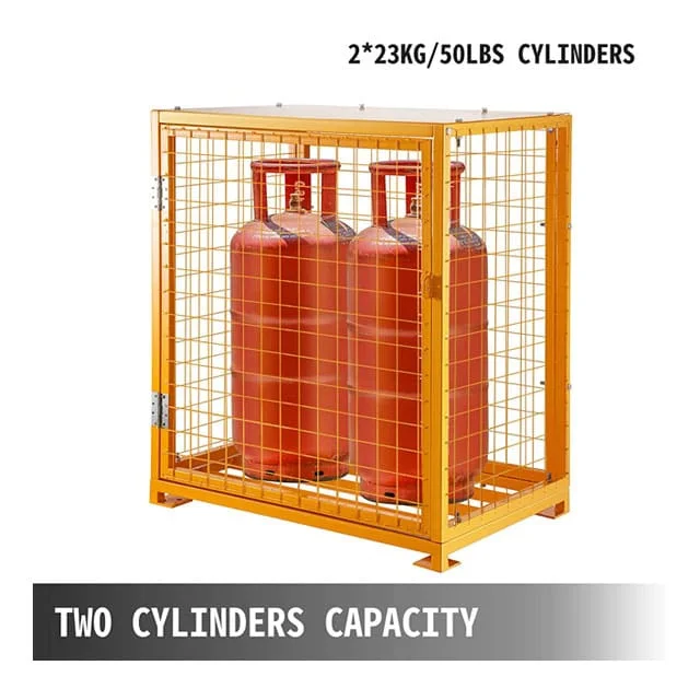 Almacenamiento de tanques de cilindros de gas Calcajes de malla Diseño de Cages metálicos.