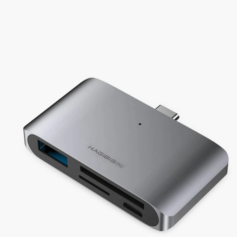 Lectores de tarjetas SD/TF 4 en 1, USB 5Gbps 3,0, adaptador de concentrador USB-C para iPhone/Surface