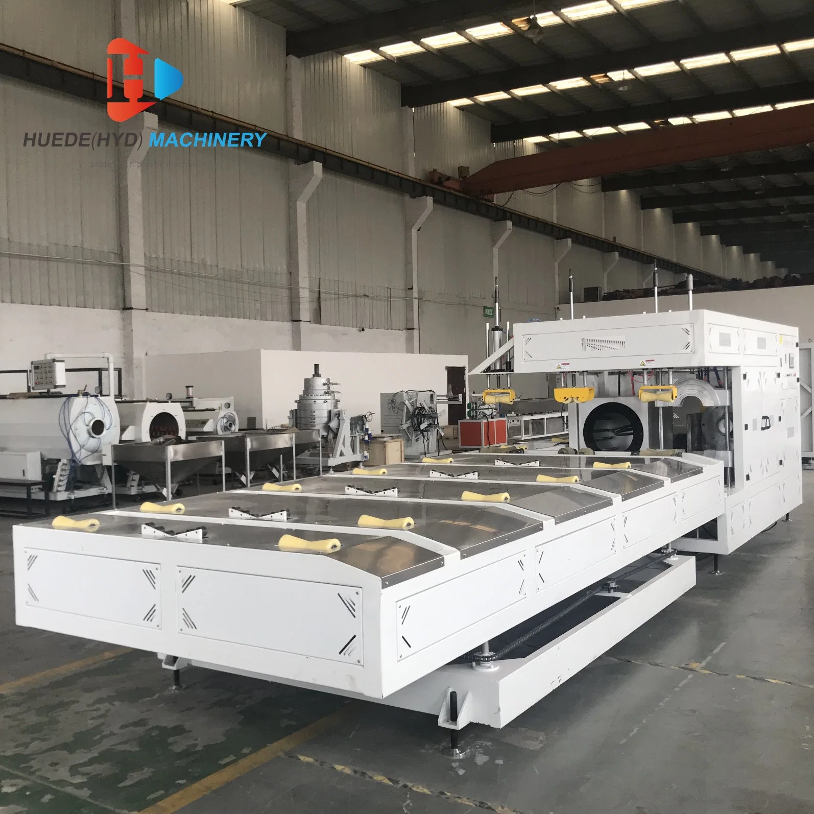 Plastic PVC/CPVC/UPVC Water& Electric Conduit Pipe/Tube (extruder, haul off, cutting winding, belling) Extrusion/Extruding Making Production Line Machine