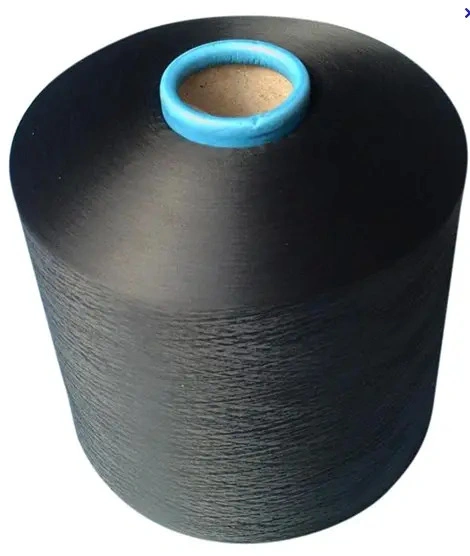 Polyester recyclé à 100 % écologique Dope teints 300D/96F Matières de couleur blanche rapidité AA Grade Filés DTY Fils pour le tricotage et de tissage avec certification grs