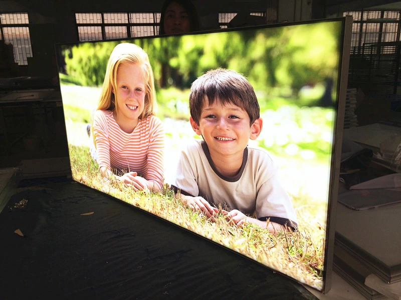 Slim Seg Fabric Backlit LED Frameless Banner Light Box Exhibit Display