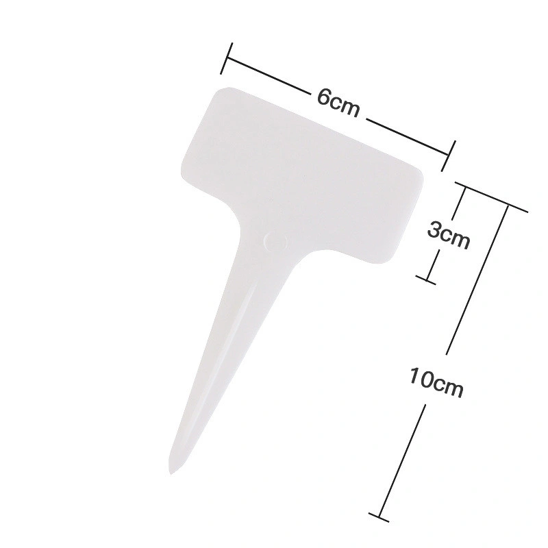 Etiquetas de plástico de la planta jardín vivero suministros marcadores bandeja semillero DIY Jardín herramientas decoración Macetas aterrizar Tags