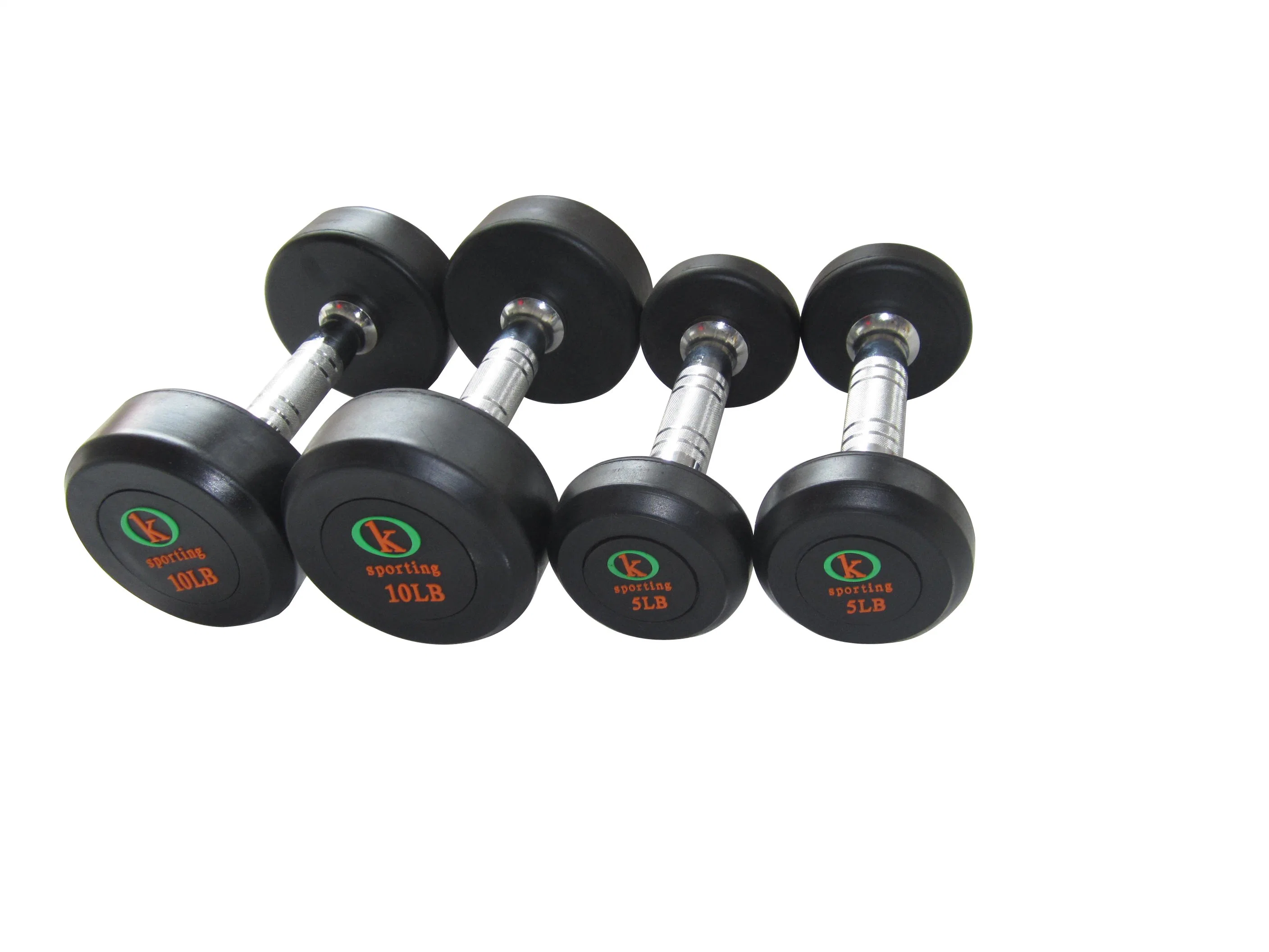 Wholesale/Supplier Custom Logo Weight Lifting Sports Gym Equipment Rubber Dumbbell