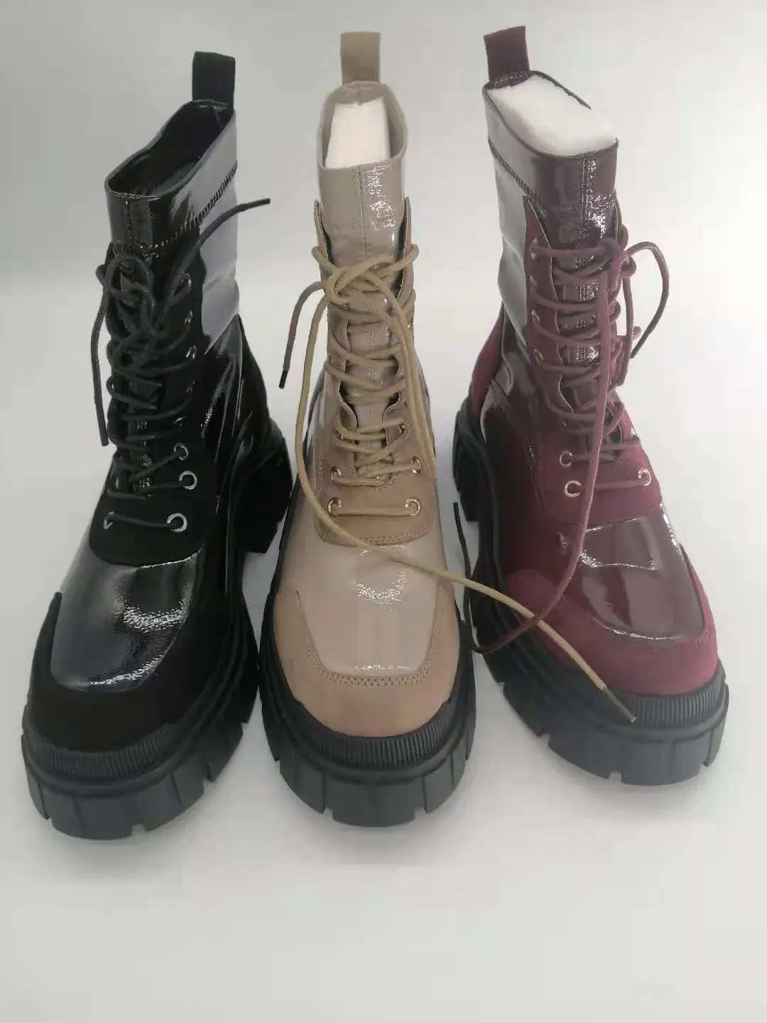 2021 Nuevo Diseño de Moda PU botas de mujer Venta caliente